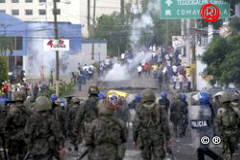 Represión. En Honduras